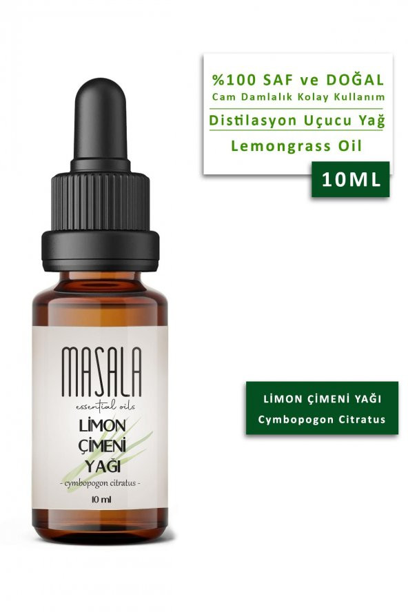Masala Limonçimeni Yağı 10 ml. - (Lemongrass Essential Oil) Limon Otu ürün görseli 1
