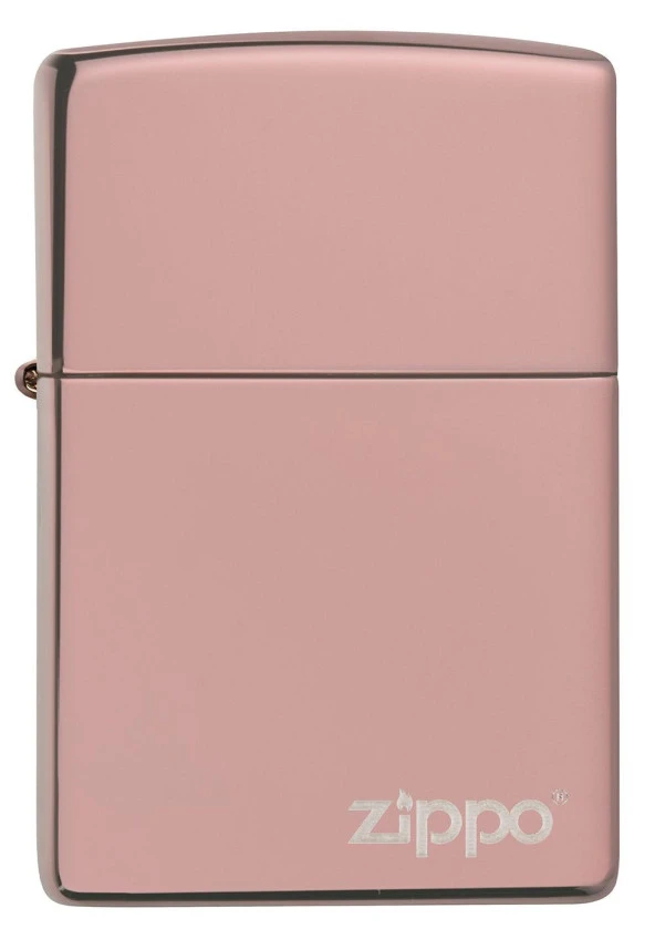 Zippo Rose Gold Classic Logo Çakmak - Resim 2
