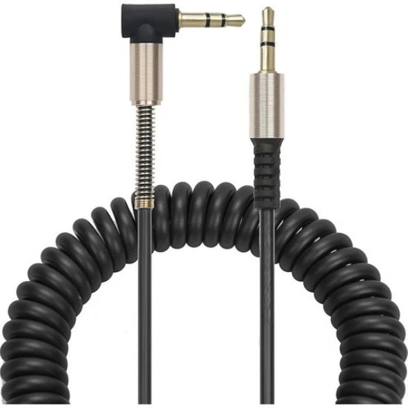 Concord C807 3.5mm  L Tipi 1.5 mt Spiral Aux Kablo ürün görseli 1
