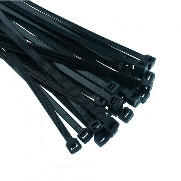 KSN Kablo Bağı Plastik Kelepçe Siyah 4.8x300mm - 100 Adet ürün görseli 1
