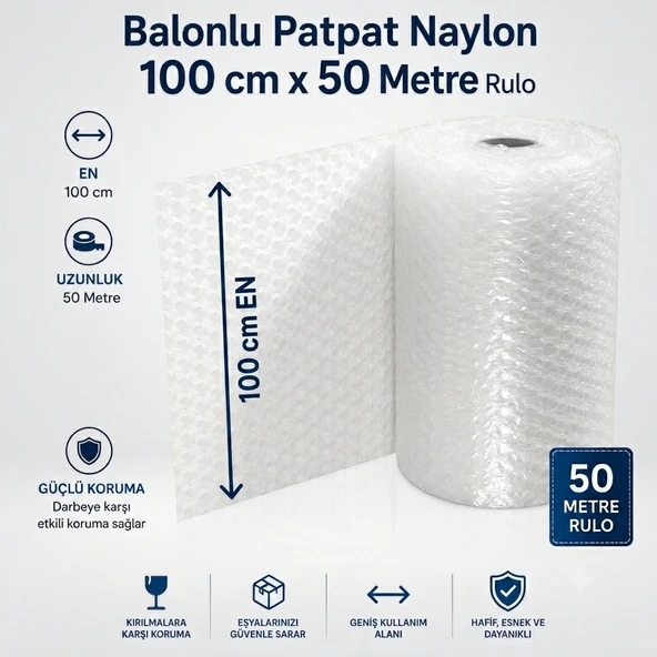 Balonlu Naylon 100 cm Enli  50 metre ürün görseli 1