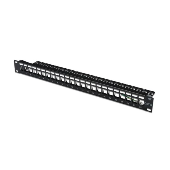 Digitus 24 Port Patch Panel Modüler Boş Cat6 ürün görseli 1