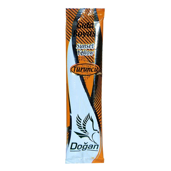 Doğan Pasta Şerbet Slime Gıda Boyası Turuncu Toz 9 Gr Paket ürün görseli 1