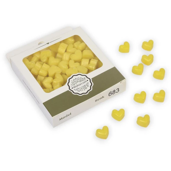 Mühür Mumu Eritme Kalp Boncuk Paket Model No: 683 SATEN LİMON ürün görseli 1
