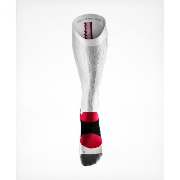 Huub Compression Yarış Çorabı Beyaz - 2L - Resim 3