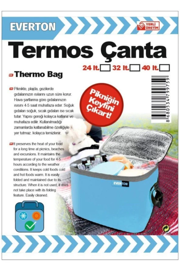 Termo Termal Çanta 32 Litre Termos Sırt Çantası Buzluk (everton Günvencesiyle) ürün görseli 1
