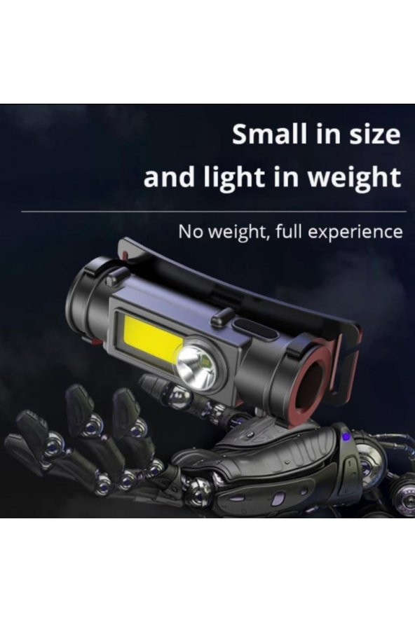 Taşınabilir Mini Far Xpe + Cob Led Far Usb Şarj Edilebilir Kafa Lambası Kullanımı 18650 Pil Kamp ürün görseli 1