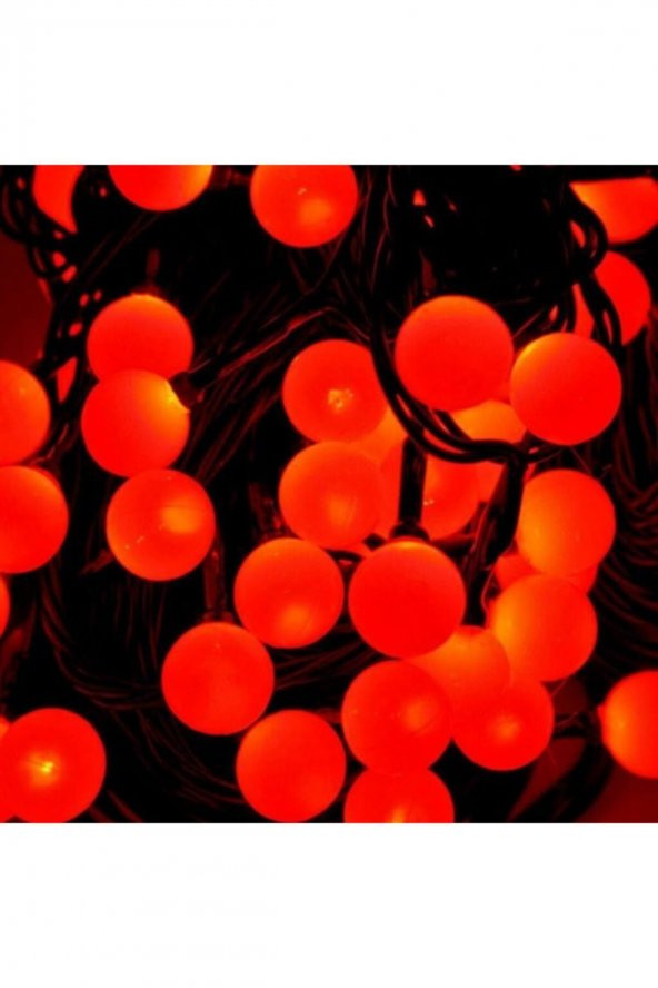 Yılbaşı Noel Işığı Çam Işığı Kırmızı Top Led Işık Kırmızı Led Işık Parti Ve Doğum Günü Ledi ürün görseli 1