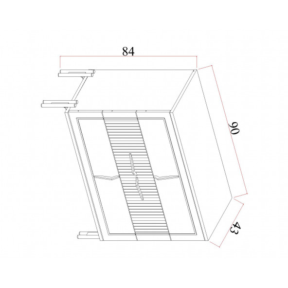 Tocco-Platin 3 Çekmeceli Şifonyer - Resim 4