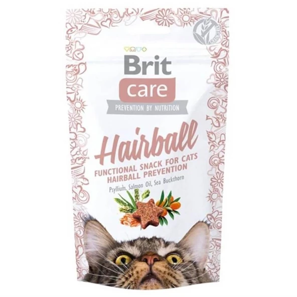 Brit Care Hairball Tüy Yumağı Önleyici Tahılsız Kedi Ödül Maması 50gr ürün görseli 1