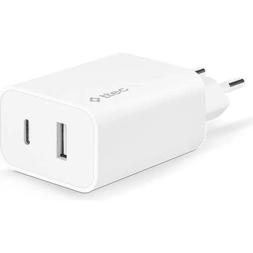 Ttec  2SCS24B SmartCharger Duo PD 32W Seyahat Hızlı Şarj Aleti USB-C + USB-A ürün görseli 1