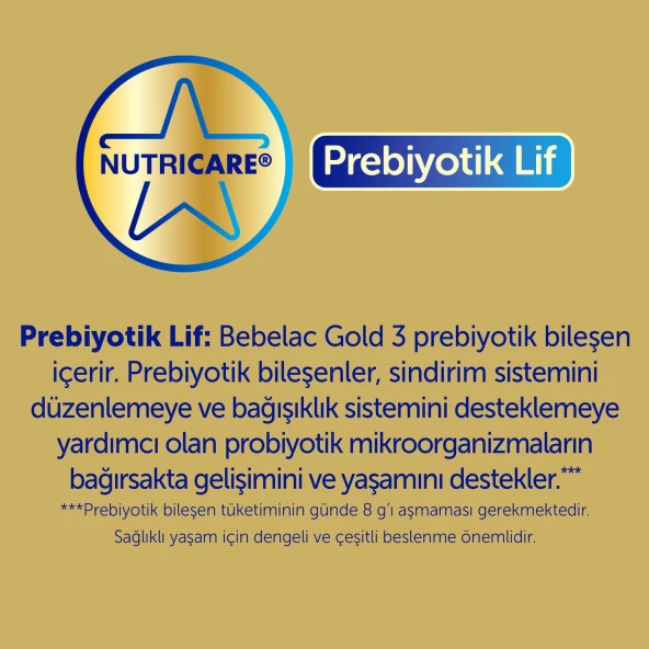 Bebelac Gold 3 Çocuk Devam Sütü 350 gr 3'lü Paket - Resim 4