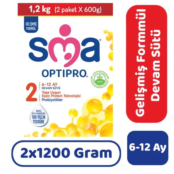 SMA Optipro 2 Devam Sütü 1200 gr 2 Adet ürün görseli 1