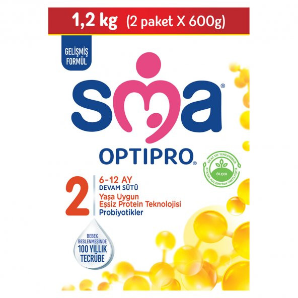 Sma Optipro 2 Devam Sütü 1200 Gr 3 Adet ürün görseli 1