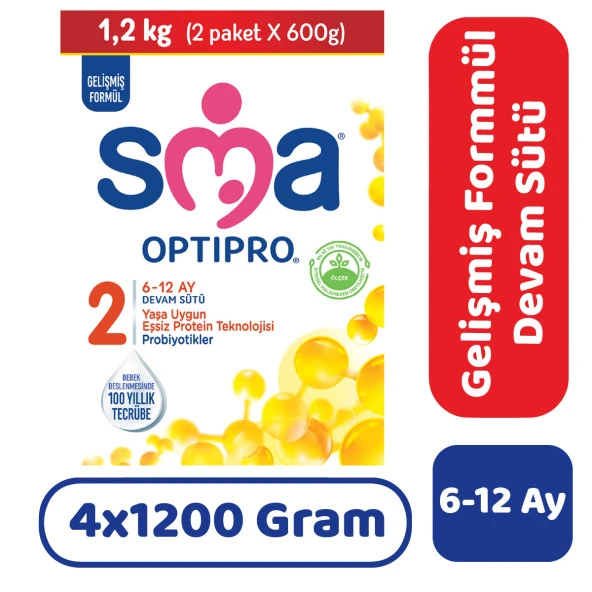 SMA Optipro 2 Devam Sütü 1200 gr 4 Adet ürün görseli 1
