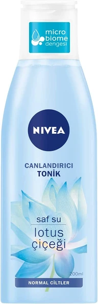 Nıvea Canlandırıcı Tonik 200 ml, Normal Ciltler, Yüz Temizleme, Saf Su ve Lotus Çiçeği ürün görseli 1