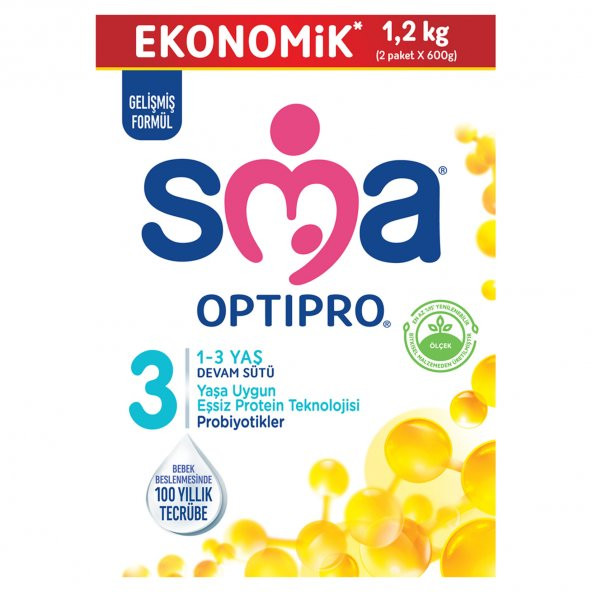 SMA Optipro 3 Devam Sütü 1200 gr 4 Adet ürün görseli 1