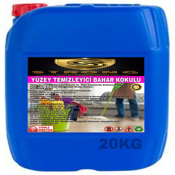 STRONG YÜZEY TEMİZLEYİCİ BAHAR 20KG ürün görseli 1