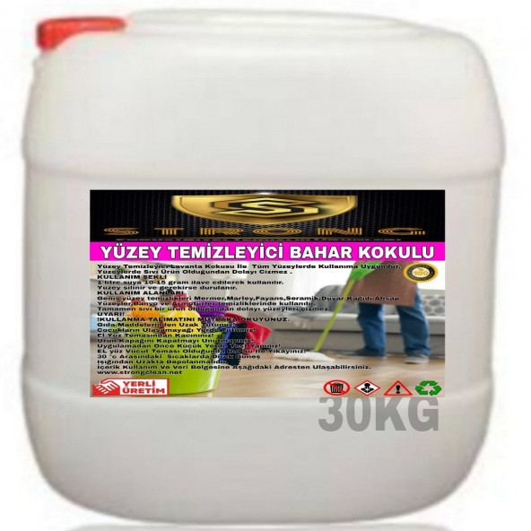 STRONG YÜZEY TEMİZLEYİCİ BAHAR 30KG ürün görseli 1