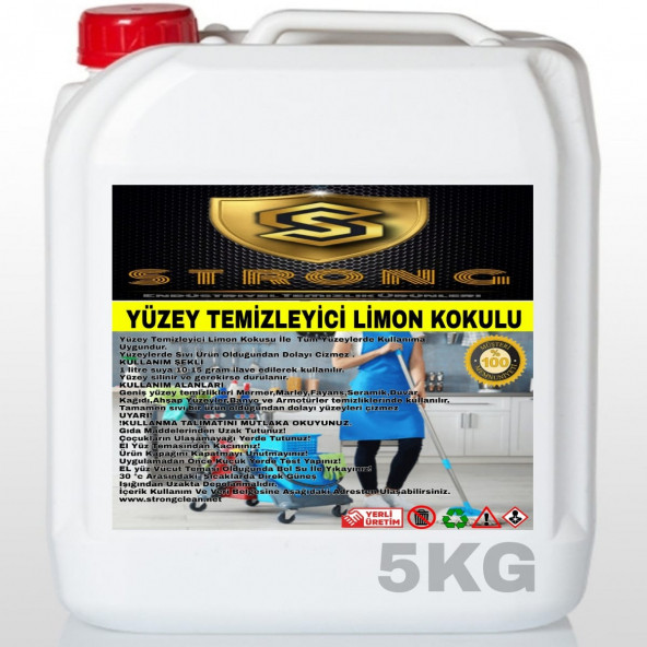 STRONG YÜZEY TEMİZLEYİCİ LİMON 5KG ürün görseli 1