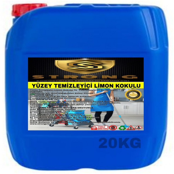 STRONG YÜZEY TEMİZLEYİCİ LİMON 20KG ürün görseli 1