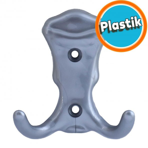 Mobilya Duvar Kapı Vestiyer Portmanto Askısı Dolap Elbise Askılığı Gri Plastik Askı Askılık ürün görseli 1