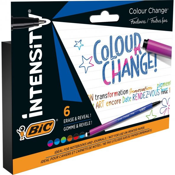 Bic Intensıty 6 Lı Renk Değiştiren Keçeli Kalem ürün görseli 1