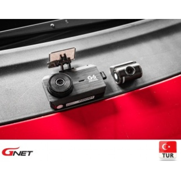GNET  G6 FullHD 2 Kameralı Wi-Fi Türkçe Ekranlı Park Modlu Araç Kamerası ürün görseli 1
