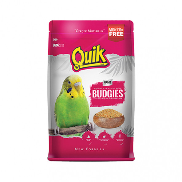 Quik Muhabbet Kuşu Yemi 500 Gr ürün görseli 1