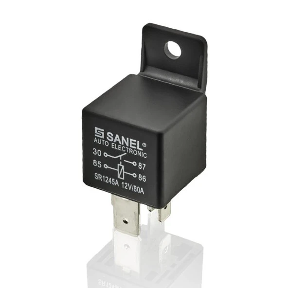 Sanel SR1245 Güç Rölesi 12v 80ah ürün görseli 1