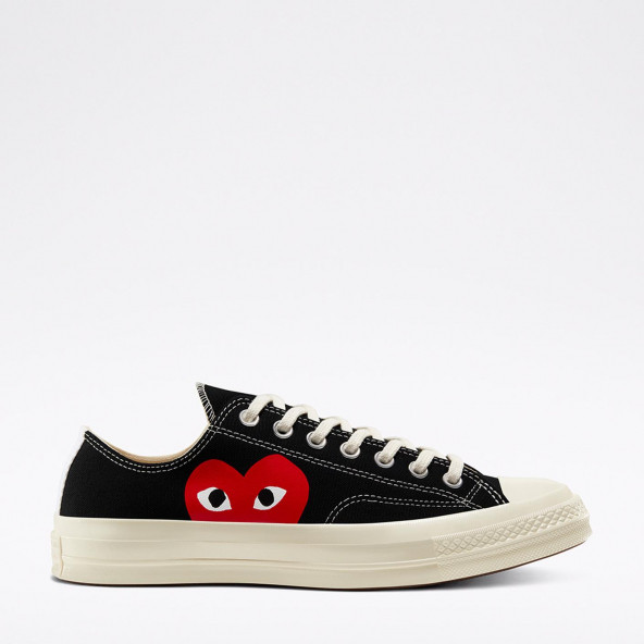 Converse x Comme des Garçons PLAY Chuck 70 Sneaker Unisex Kısa Günlük Spor Ayakkabı 150206C.008 ürün görseli 1