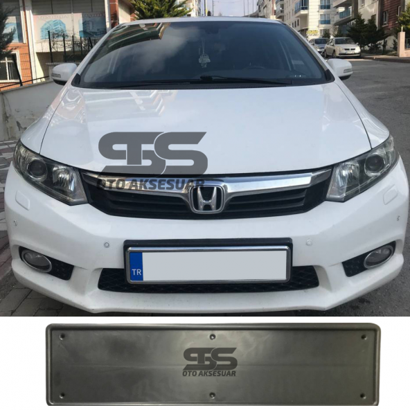 Honda Civic  Fb7 Vtec 2 Özel Plaka Altlığı Plastik ürün görseli 1