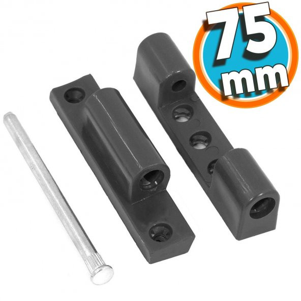 Pvc Plastik Pimapen Pencere Menteşesi 75 mm Antrasit Gri Menteşe ürün görseli 1