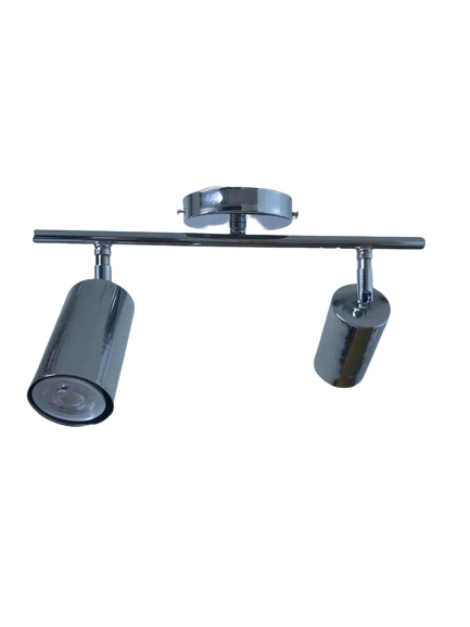 Rsylight Metal Modern 2Li Krom Kaplama Led Spot Avize Beyaz Ampullü ürün görseli 1