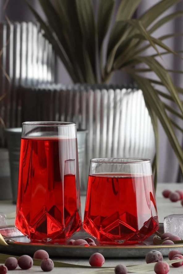 Lav çay ve su meşrubat bardağı seti takımı - 24 parça - Resim 3