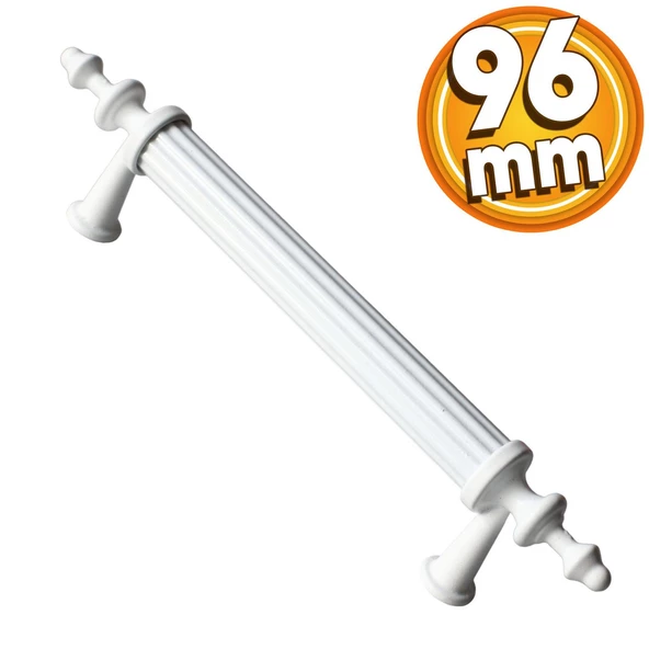 Erciyes Mobilya Mutfak Dolabı Çekmece Dolap Kapak Kulpu Kulbu Beyaz (96 MM-9.6 CM) Metal Kulpları ürün görseli 1