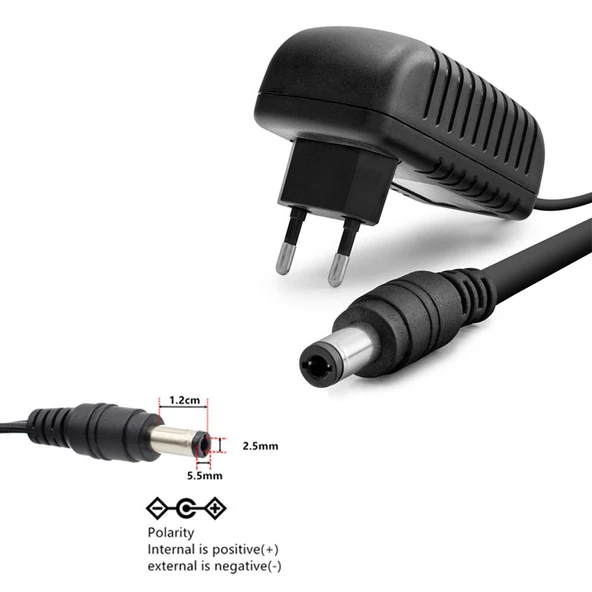 AC/DC 5v3A adaptör 5 volt 3 amper adaptör 5.5mmx2.5mm - Resim 4