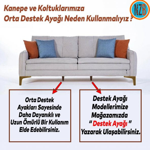Mobilya Kanepe Yatak Sehpa TV Ünitesi Baza Koltuk Ayağı Koyu Ceviz Renk 12 cm Ayak ürün görseli 1