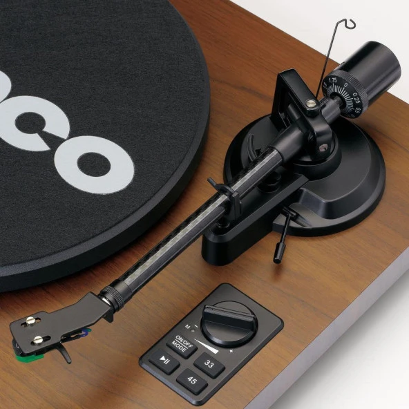 Lenco LS-600 Ahşap Bluetoothlu Pikap Plak Çalar - Resim 6