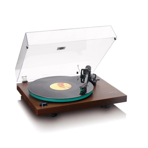 Lenco LBT-225 WA Retro Koyu Kahve Bluetoothlu Pikap Plak Çalar ürün görseli 1