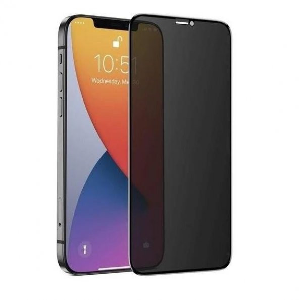 Vendas iPhone XR Uyumlu Privacy Gizleyen Hayalet Temperli Cam Ekran Koruyucu ürün görseli 1