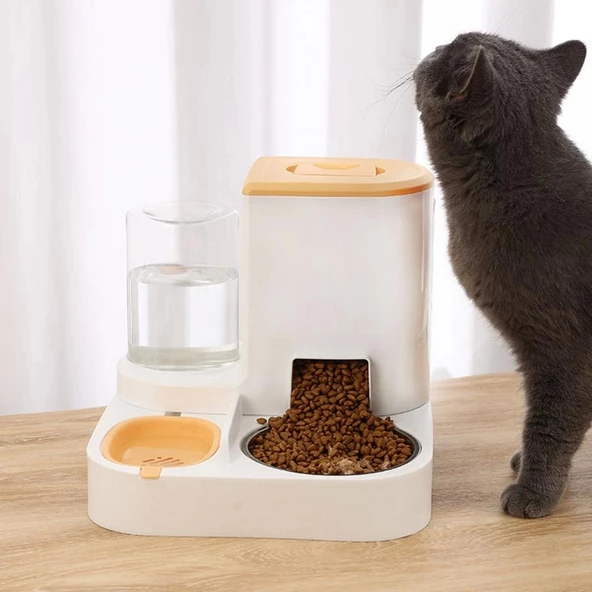 Kedi Köpek Otomatik Mama ve Su Kabı ürün görseli 1