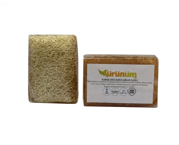 Kabak Lifli Gliserinli Sabun Argan Yağlı ürün görseli 1