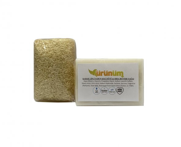 Kabak Lifli Keçi Sütlü Sabun Shea Butter Yağlı ürün görseli 1