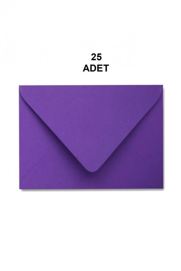25 Adet Mor Renkli Küçük Zarf 7x9 ürün görseli 1