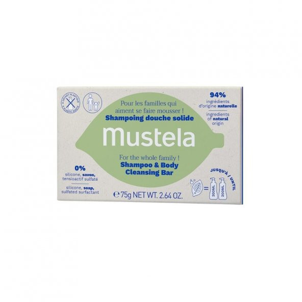Tüm Aile İçin Şampuan ve Vücut Temizleme Barı 75g ürün görseli 1