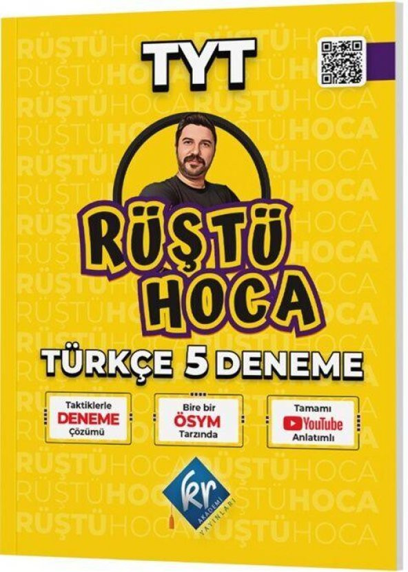 2023 Rüştü Hoca TYT Türkçe 5 Deneme KR Akademi ürün görseli 1