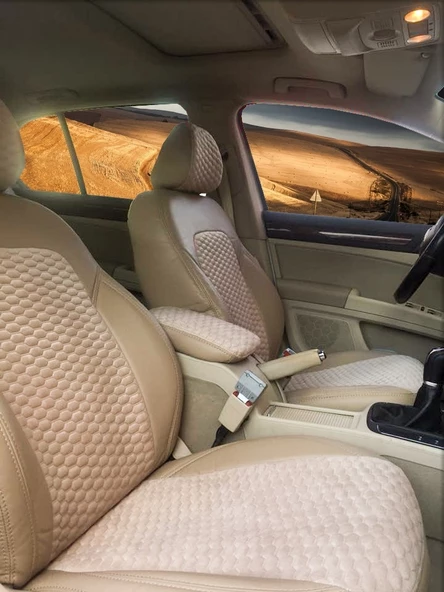 Skoda SuperB Kapitone Taytüyü Özel Dikim Koltuk Kılıfı ürün görseli 1