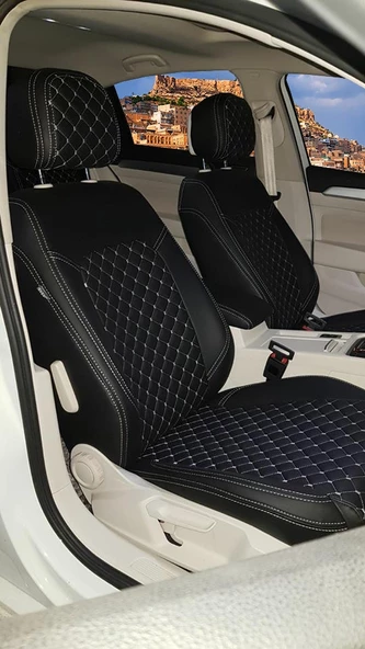 VW Passat B8 Kasa Kapitone-Set Deri Özel Dikim Koltuk Kılıfı ürün görseli 1