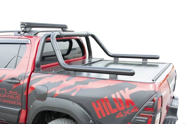 OMSA Toyota Hilux Kobra Roll Bar Çap:60 Siyah 2015 ve Sonrası ürün görseli 1